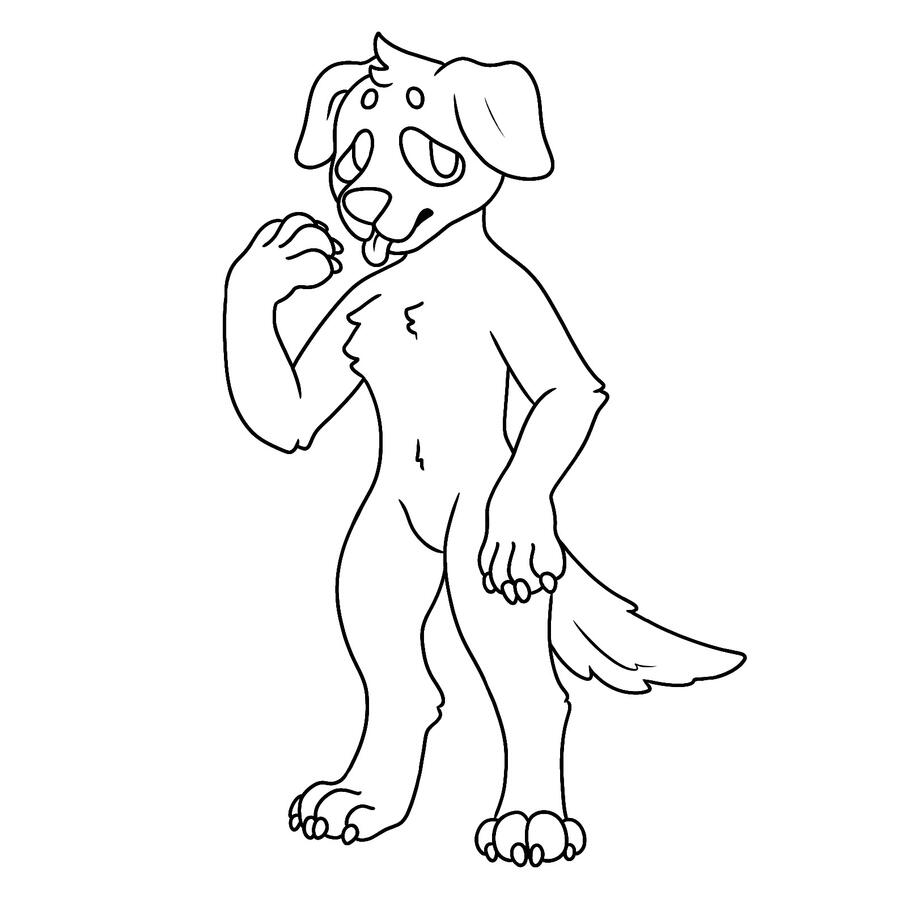 Puppy Lineart