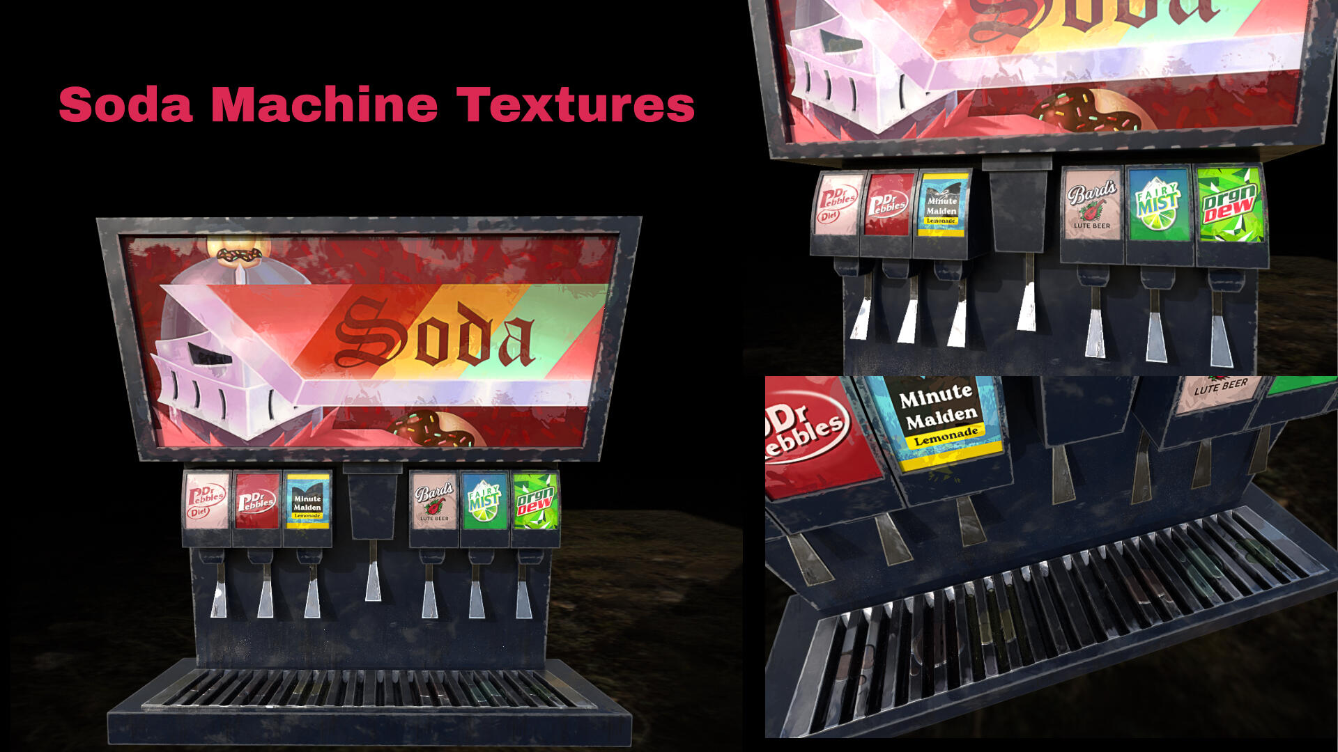 Soda Machine Textures
